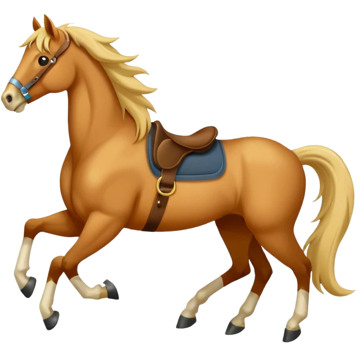 Realistic tan mustang horse emoji