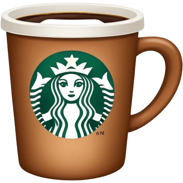 Starbucks coffee emoji
