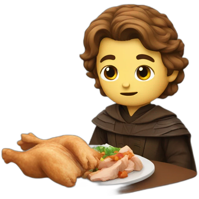 Anakin eat chicken  emoji