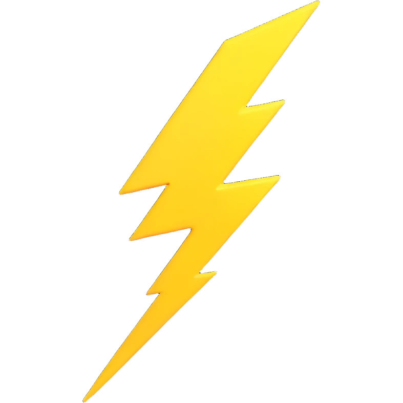lightning bolt emoji