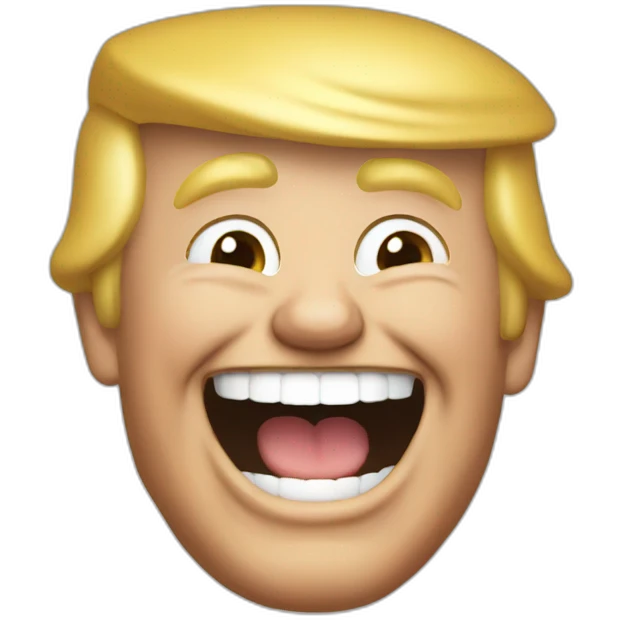 laughing trump emoji