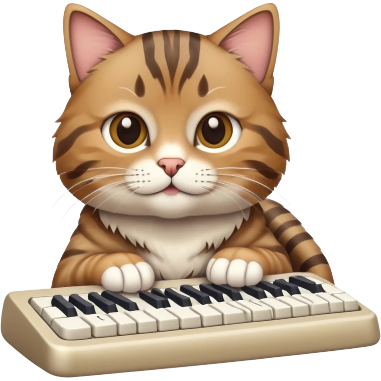 敲键盘的豆泥猫 emoji