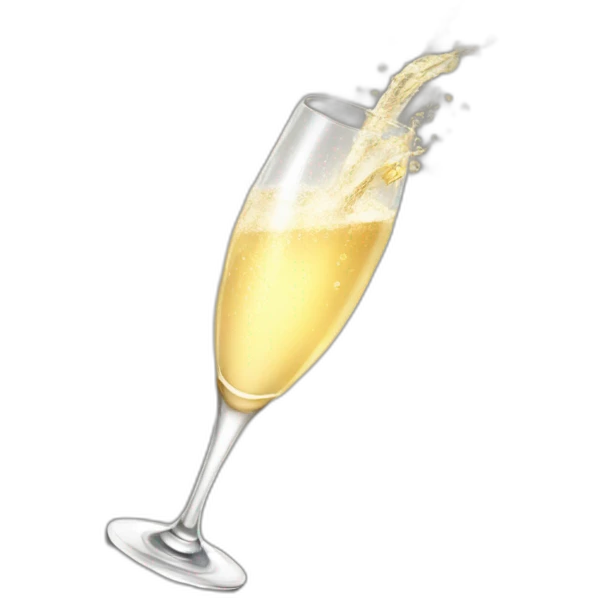 champagne popping emoji