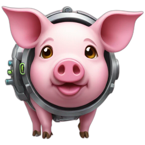 tech-futuristic-pig emoji