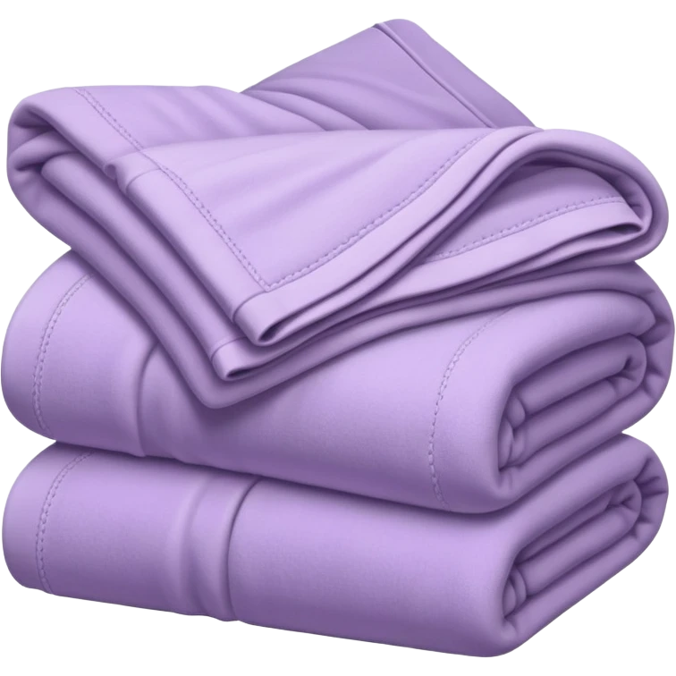 Cozy pale purple folded blanket emoji