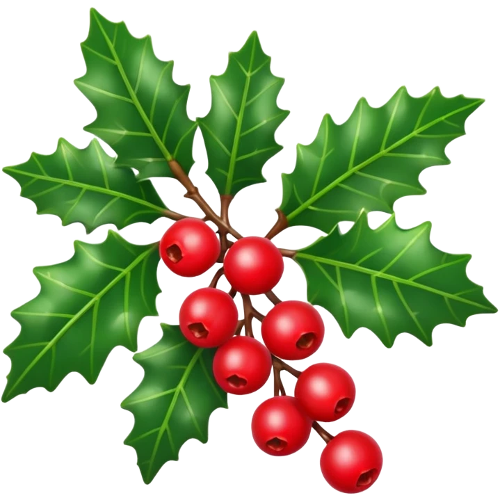 holly sprig emoji