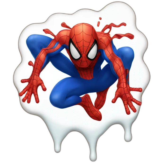 spiderman melting emoji
