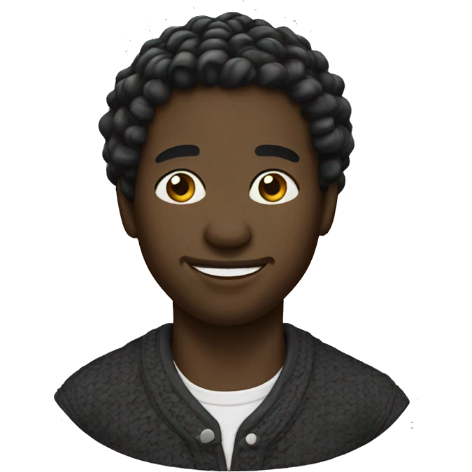 Black man smocked emoji