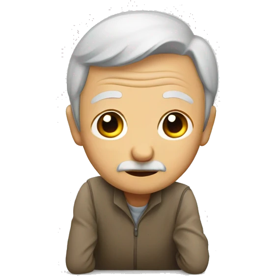 Old person on the ground emoji