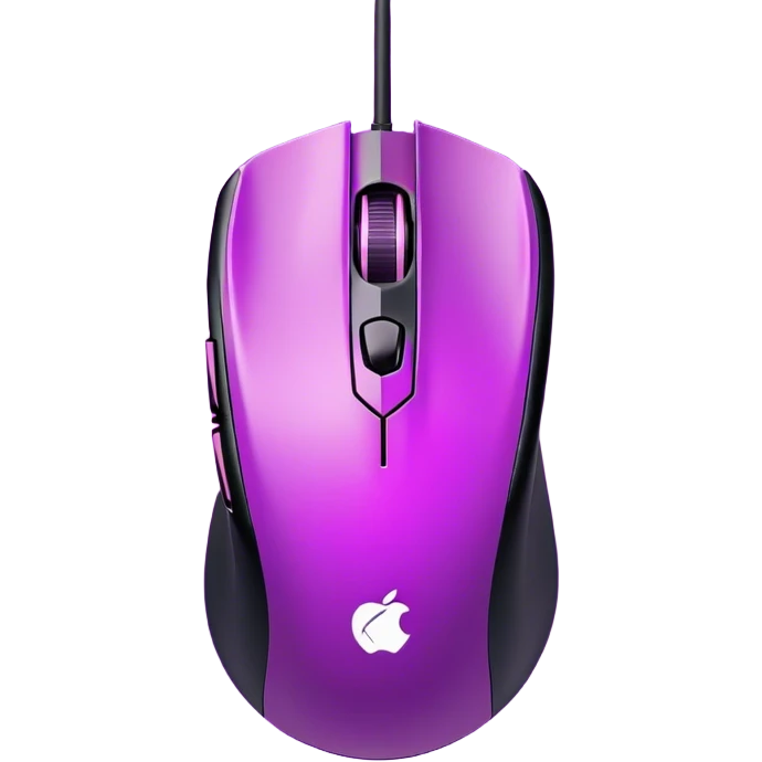 neon Purple gaming mouse emoji