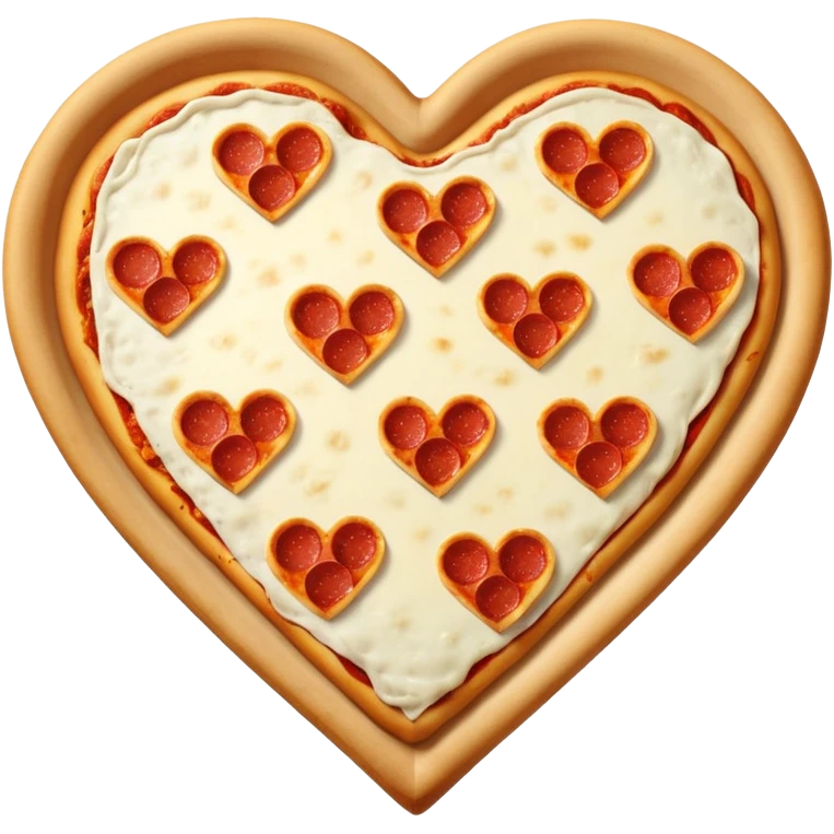 Heart shaped pizza  emoji