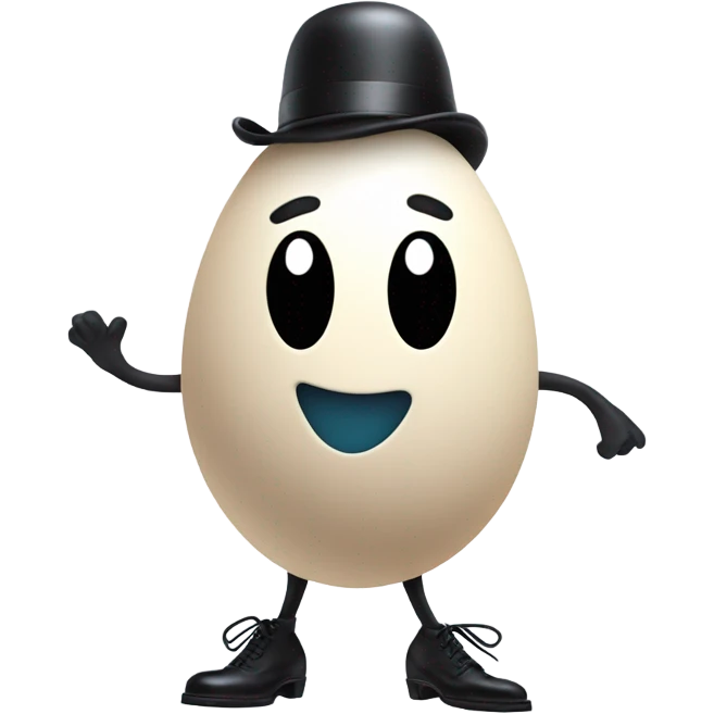 Tap dancing egg emoji