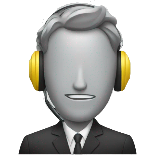 ejecutivo escuchando musica emoji