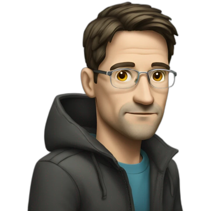 Hacker man snowden emoji