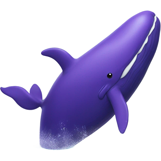Purple whale emoji