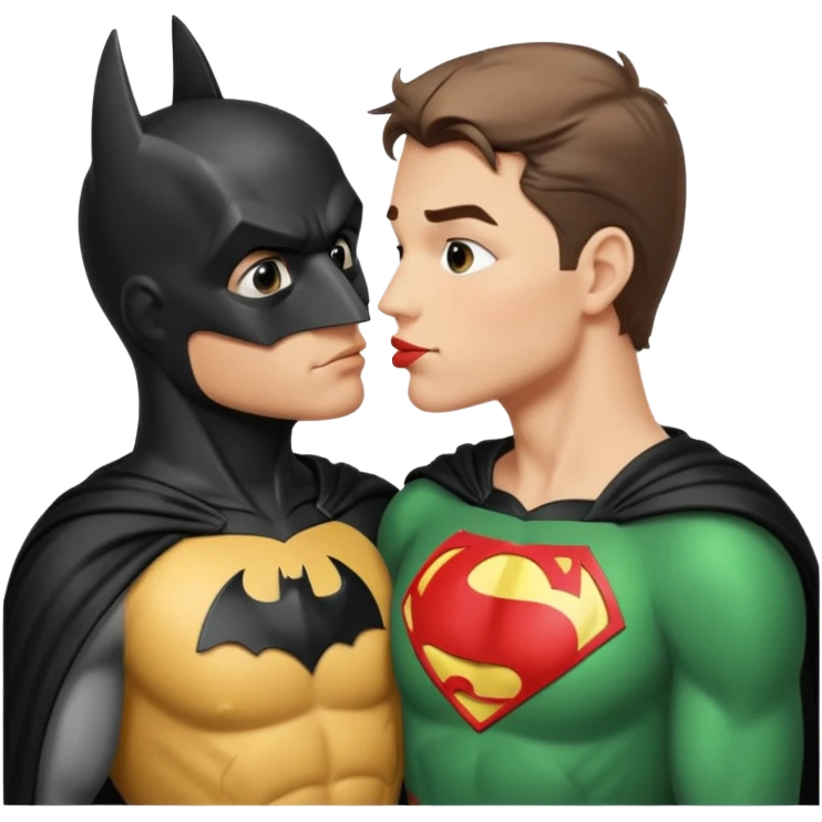 batman kissing robin emoji