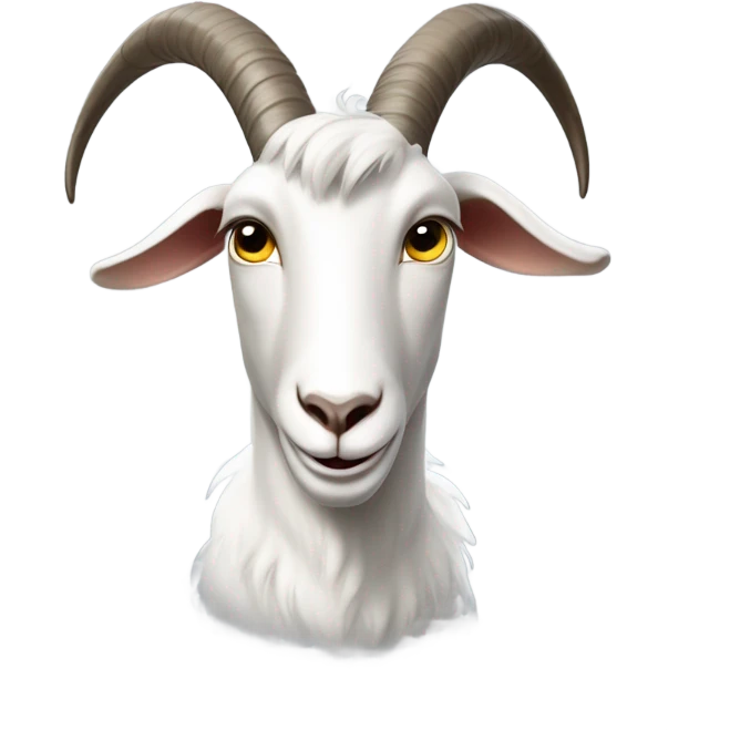 White goat emoji