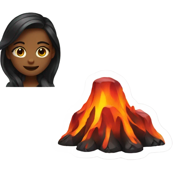 Lava girl emoji