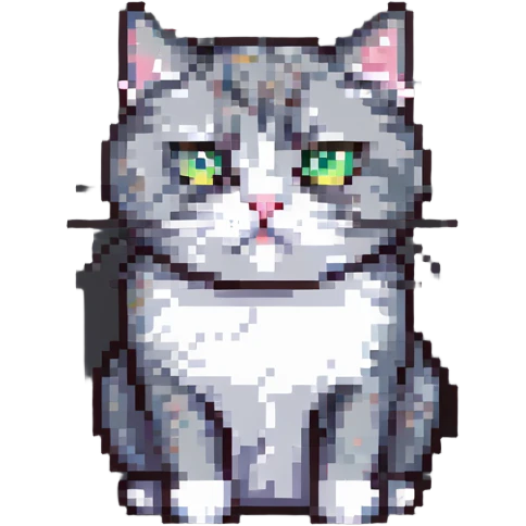 cute mad cat glaring emoji