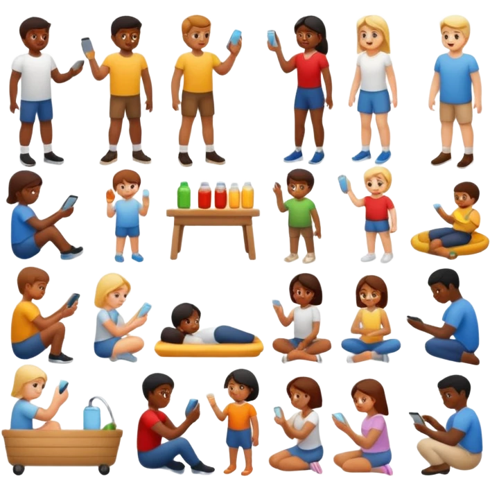 کار های روزانه emoji