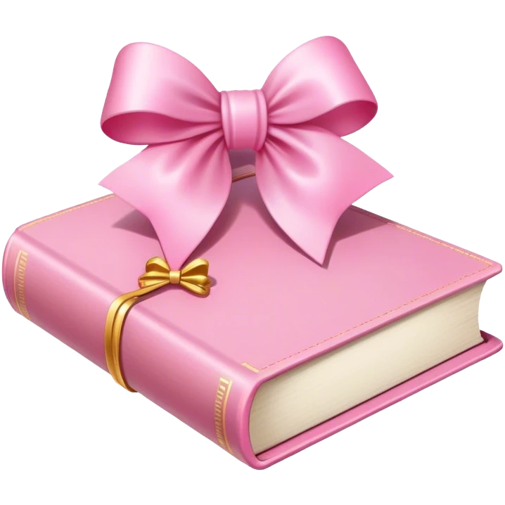 pink light romance books and bow emoji