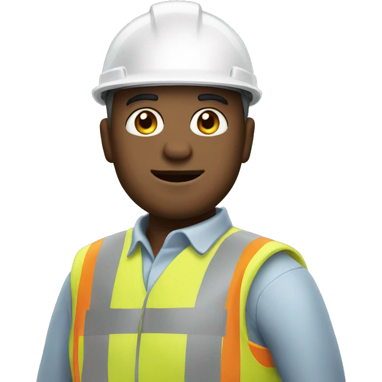 Civil engineer with white helmet  emoji