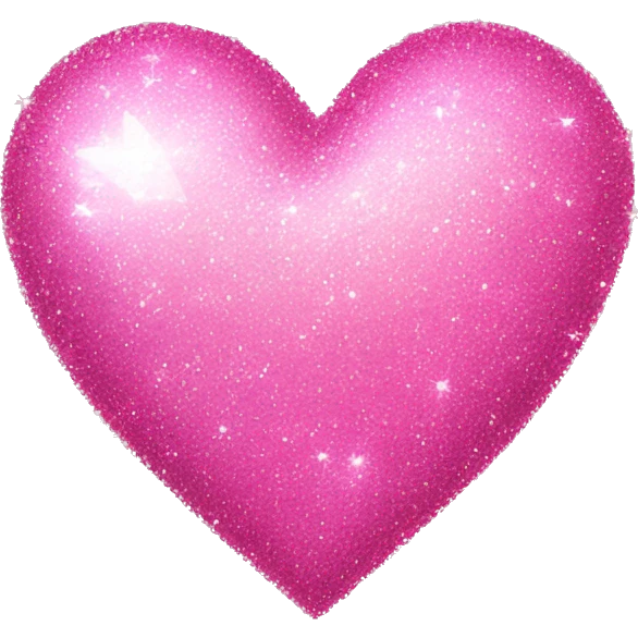 Sparkly pink heart emoji