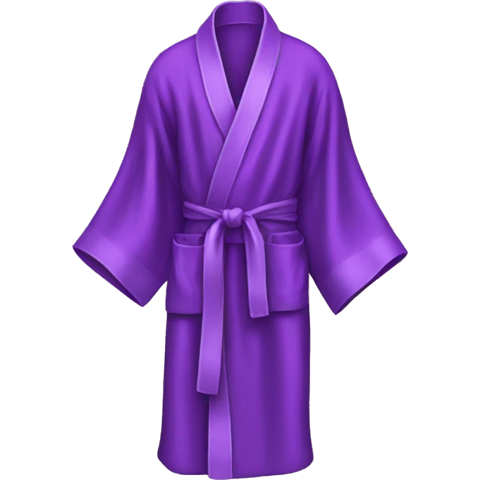 Purple silk robe emoji