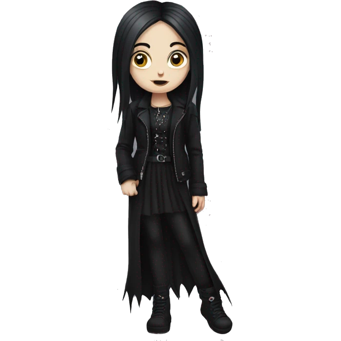 goth girl  emoji