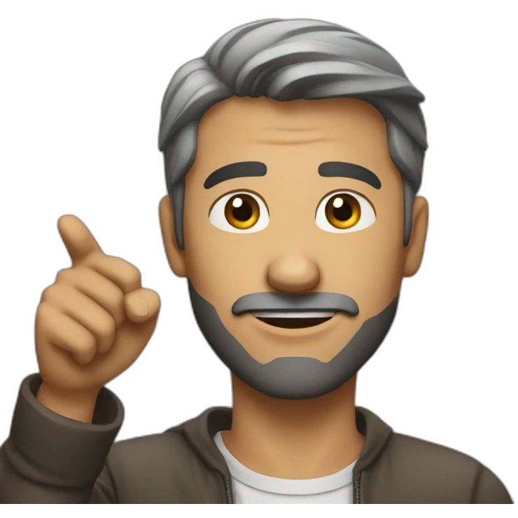 Man point emoji