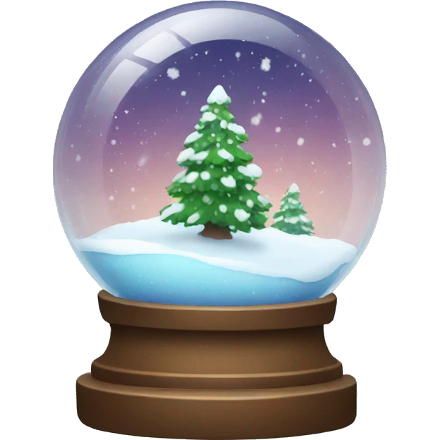 Snow globe with space inside emoji