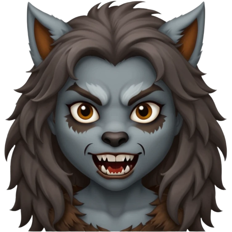 girl werewolf emoji