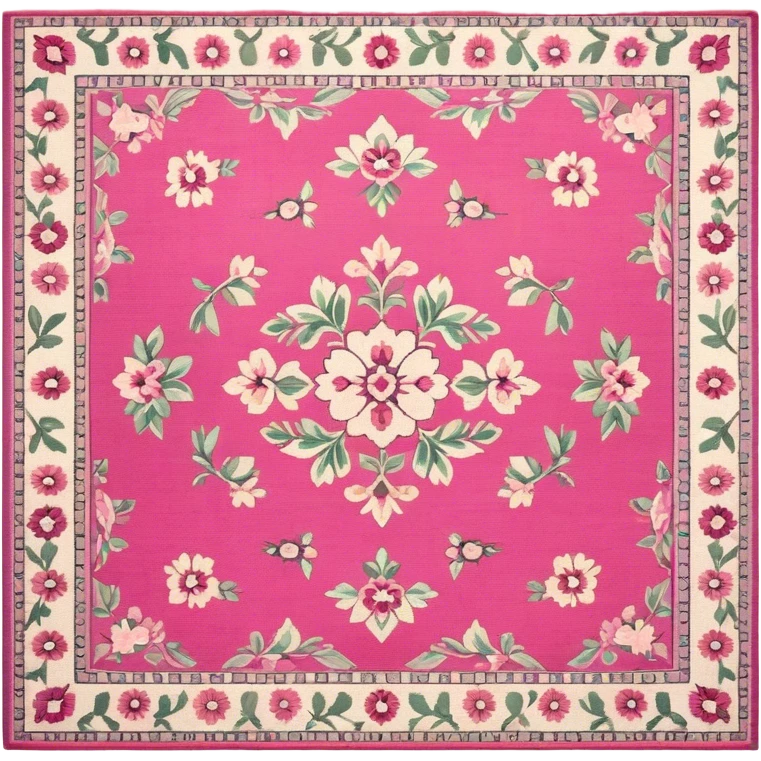 Pink vintage rug emoji