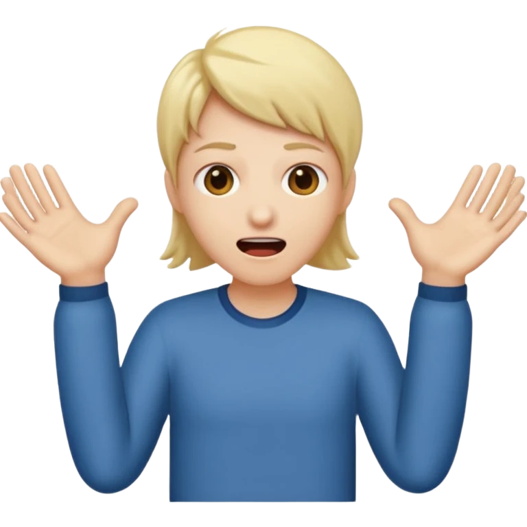 Lingua pra fora com as mão de lado emoji