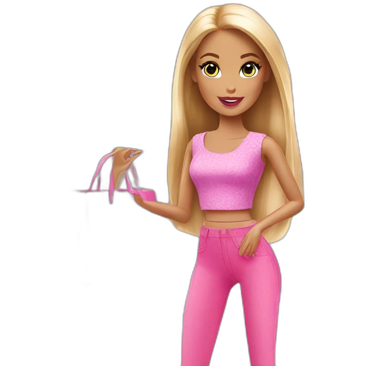 Barbie shopping  emoji