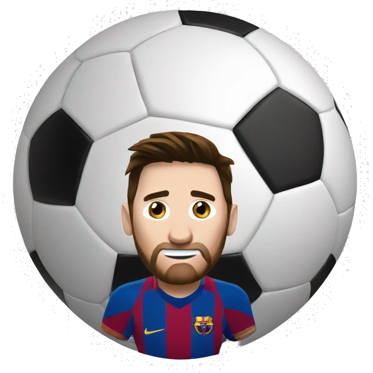 messi soccer ball emoji