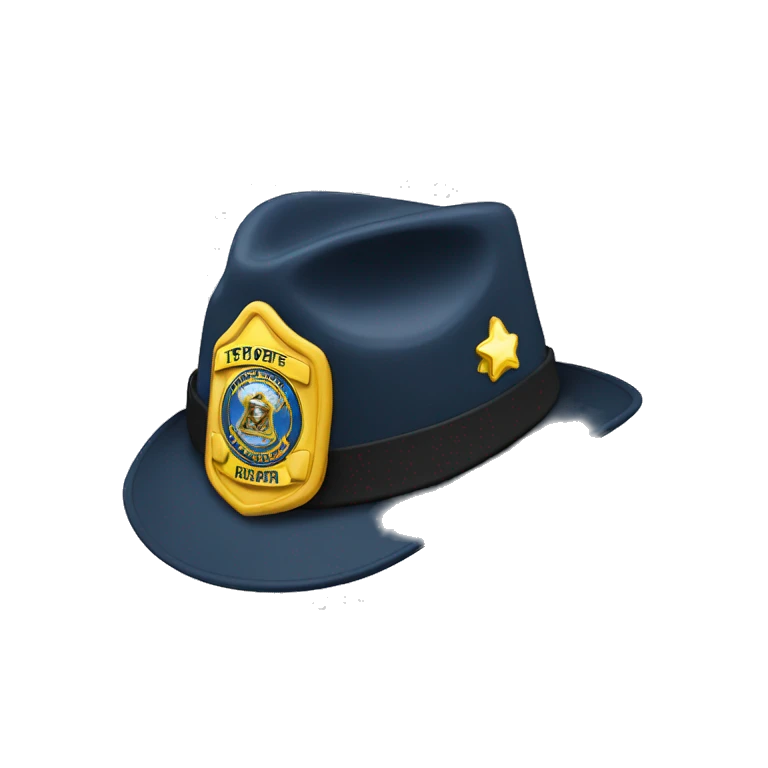 state trooper hat emoji