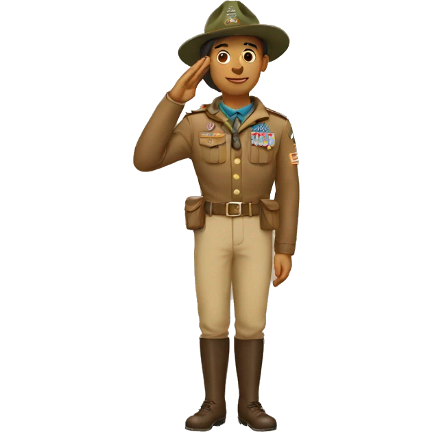 Scout salute emoji
