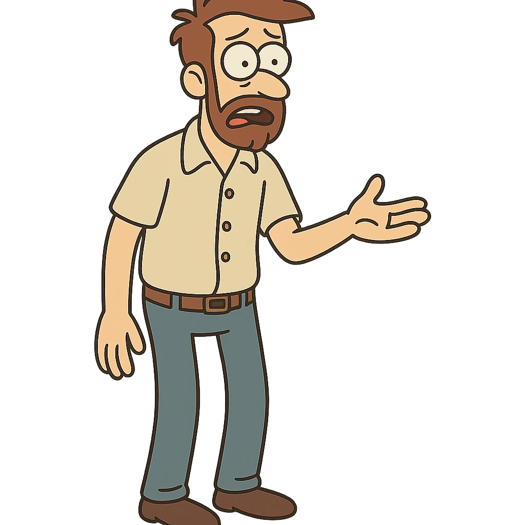 western cartoon style man emoji