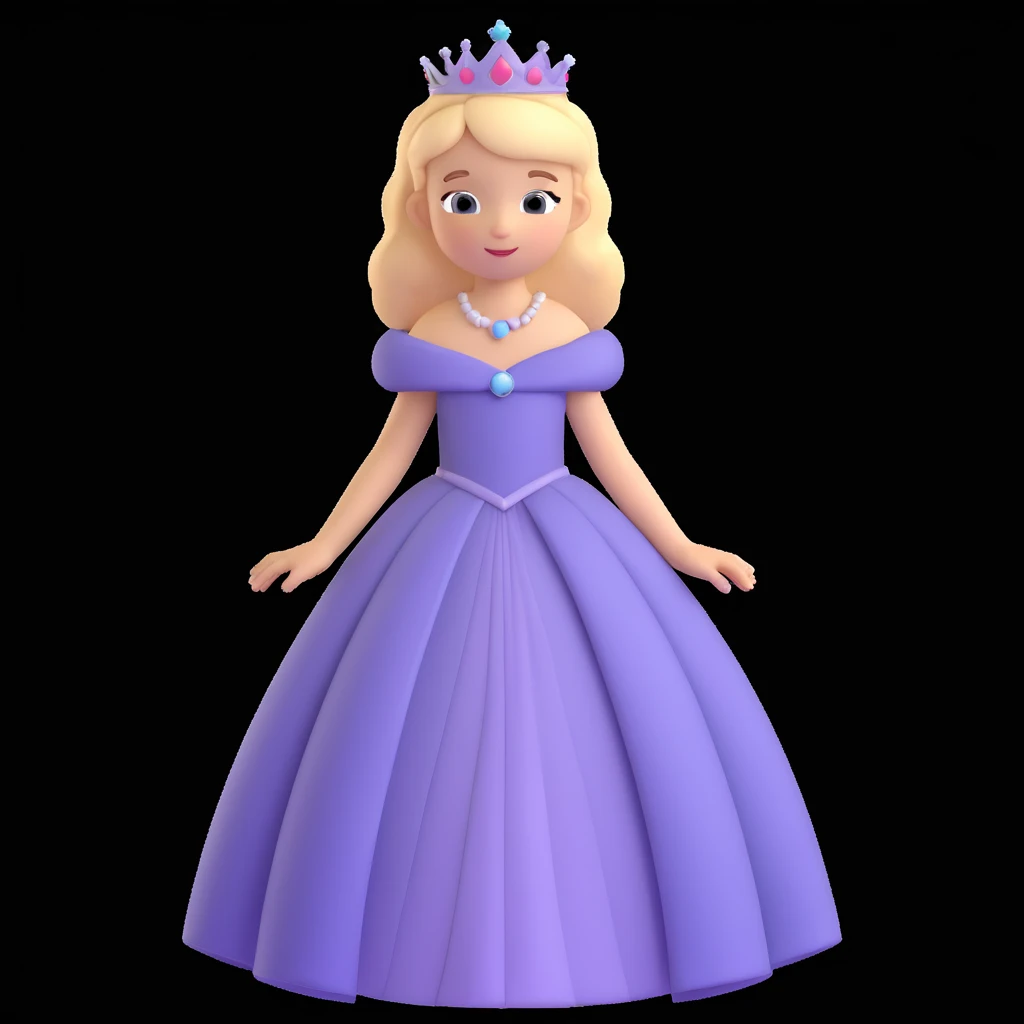 girls in a princess dress emoji