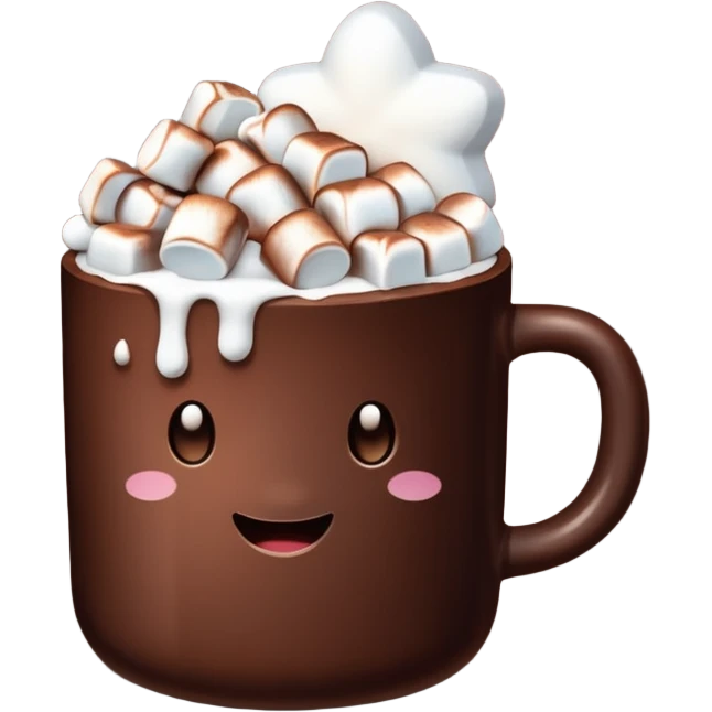 cocoa with marshmallows emoji
