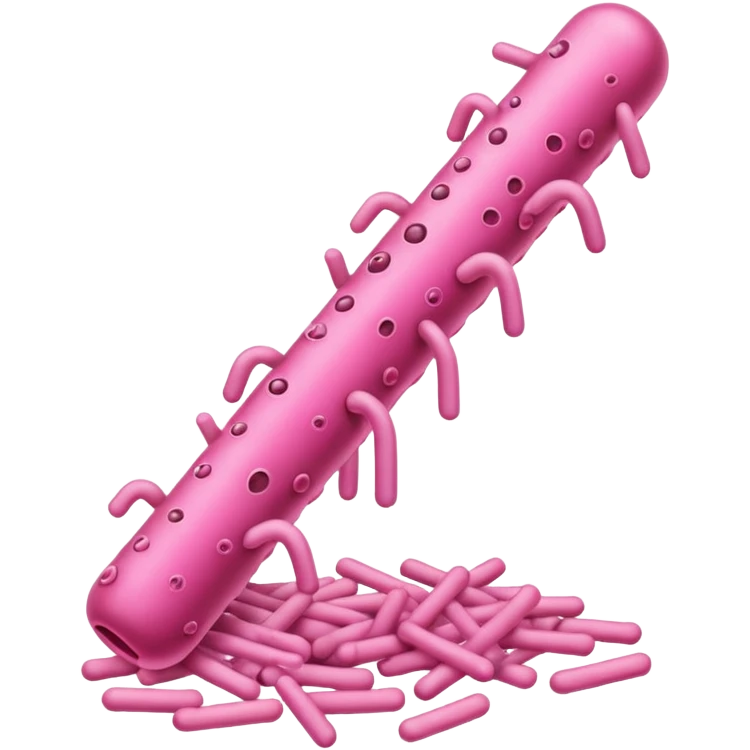 pink bacteria emoji