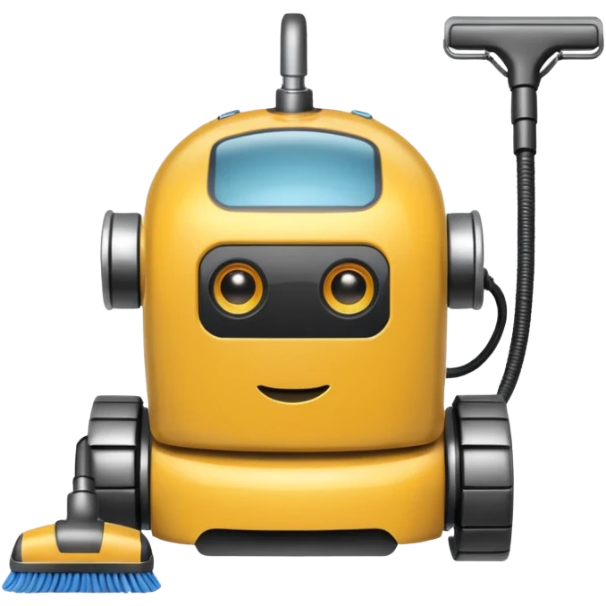 cleaning robot emoji