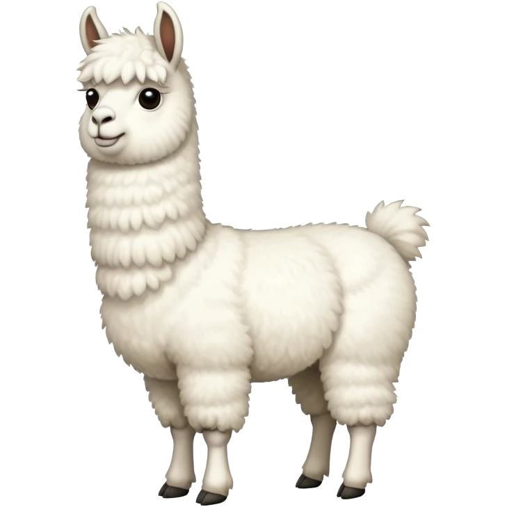 White llama emoji