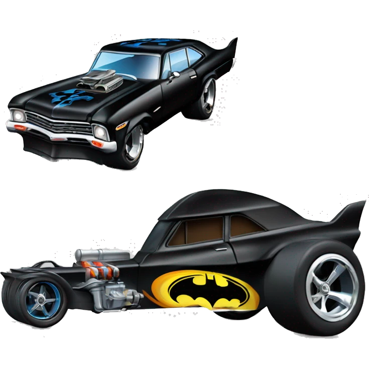 Hot wheels 69 Nova Batman’s favorite! Dragster  emoji