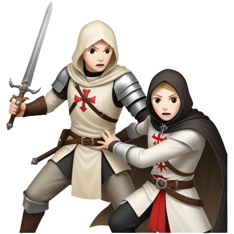 Assassin attacks Templar emoji