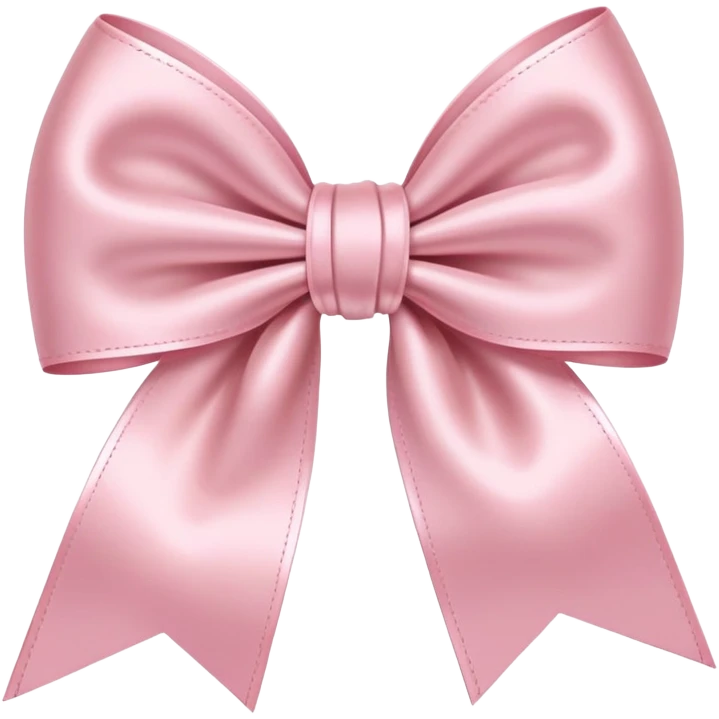 light pink bow on light pink bow emoji