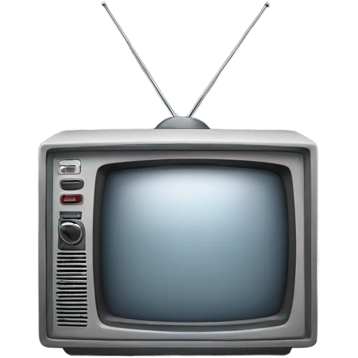 Gray television turned off emoji