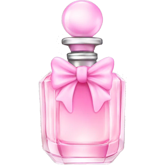 Fairy light pink perfume in bow emoji