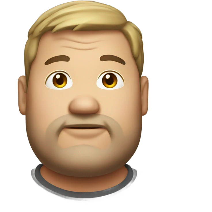 Fat guy emoji